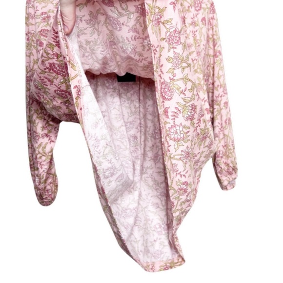 New with Tag Ralph Lauren Chaps Women’s Floral Lace Up Long Sleeve Blouse - Picture 8 of 16